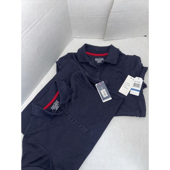 Lot of 2 Girls Uniform Short Sleeve Polo Shirt Size XL 16 regular - Picture 5 of 12